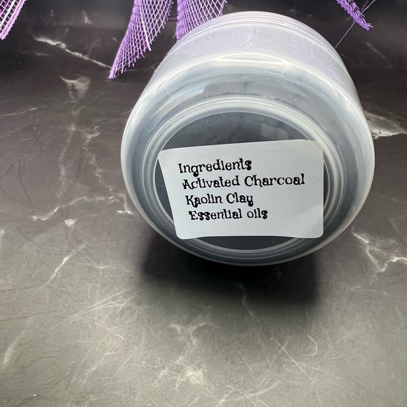 Charcoal Clay Facial Mask - Hand Crafted - Picture 3 of 4